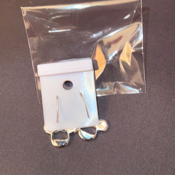 Silver mouse earrings - Picture 2 of 2